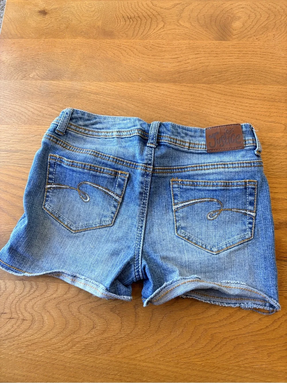 Y2K Justice Simply Low Denim Cut Off Jean shorts kids girls 12
